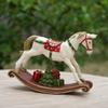 Christmas Decoration Gift Resin Rocking Horse Home Living Room Bookcase Room Decoration Ornaments Gift For Friends