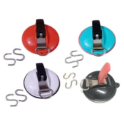 2pcs Easy To Use Vacuum Suction Cup Hook Suitable for Hanging Luggage and Pet Cages Car Roof Top Cargo Camping Essential