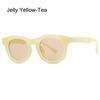 Popular Jelly Green Sun Glasses UV400 INS Style Eyeglasses Retro Punk Shades  for Women & Men