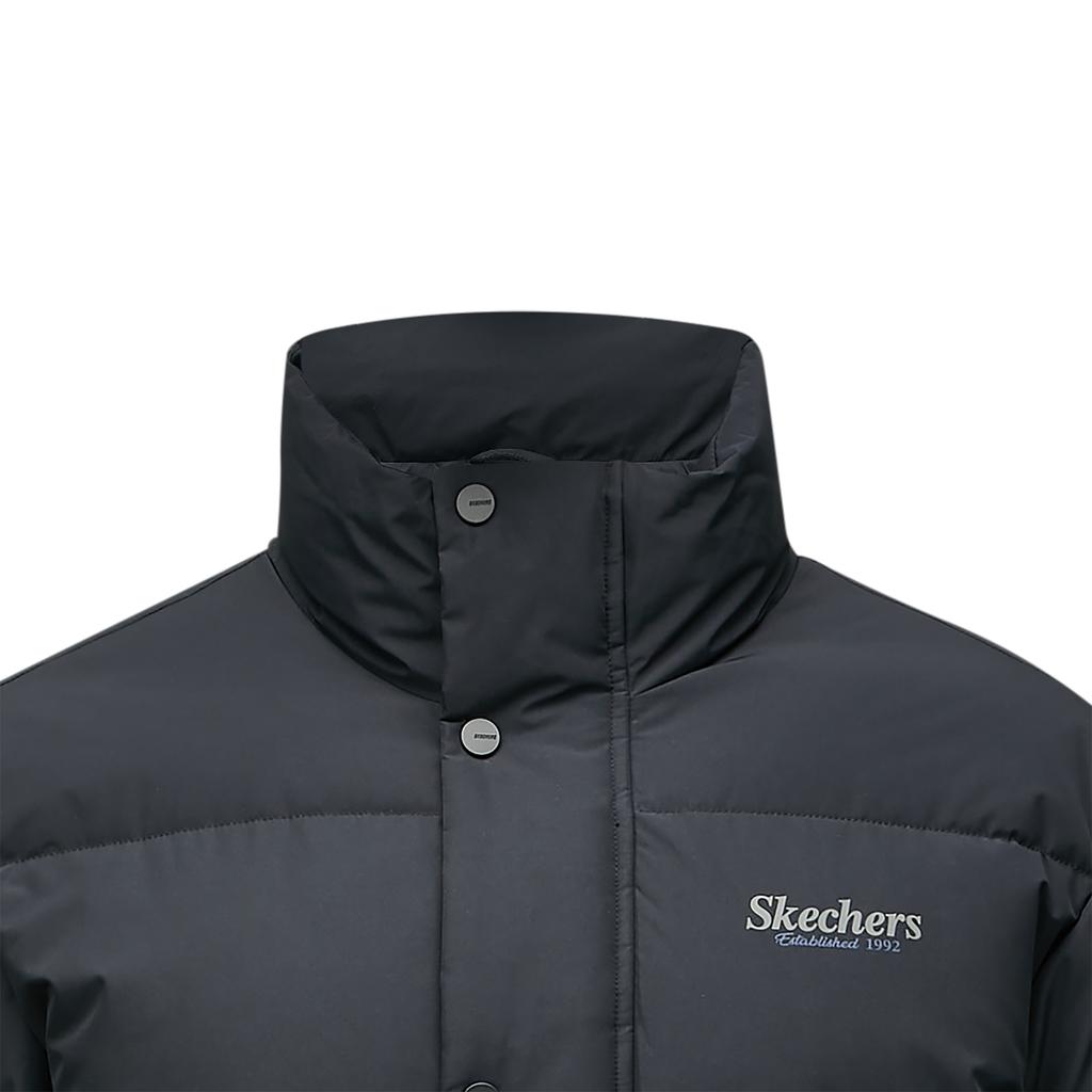 Skechers Fashionable Comfortable Soft Versatile Down Jacket Unisex Outerwear Carbon-Black L424U296-0018