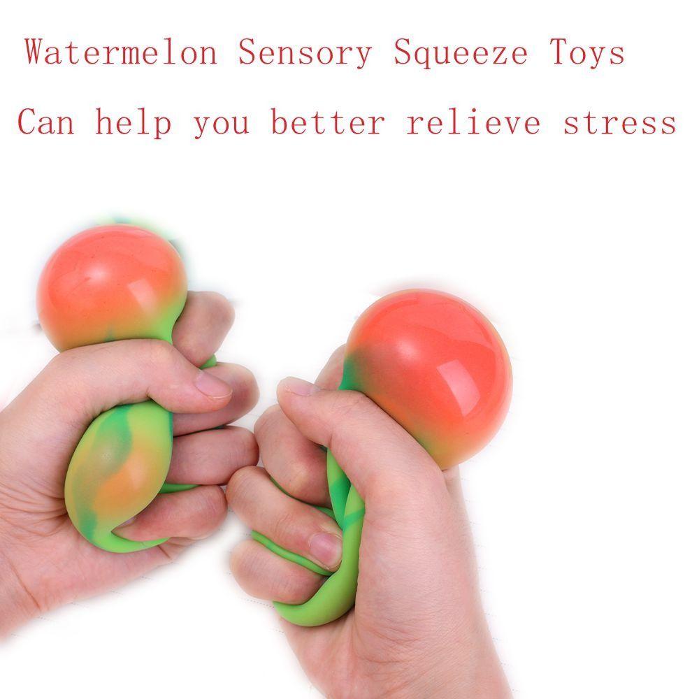 Mini Watermelon Watermelon Toy Trick Sensory Toys Watermelon Squeeze Ball Funny   Adult Gifts
