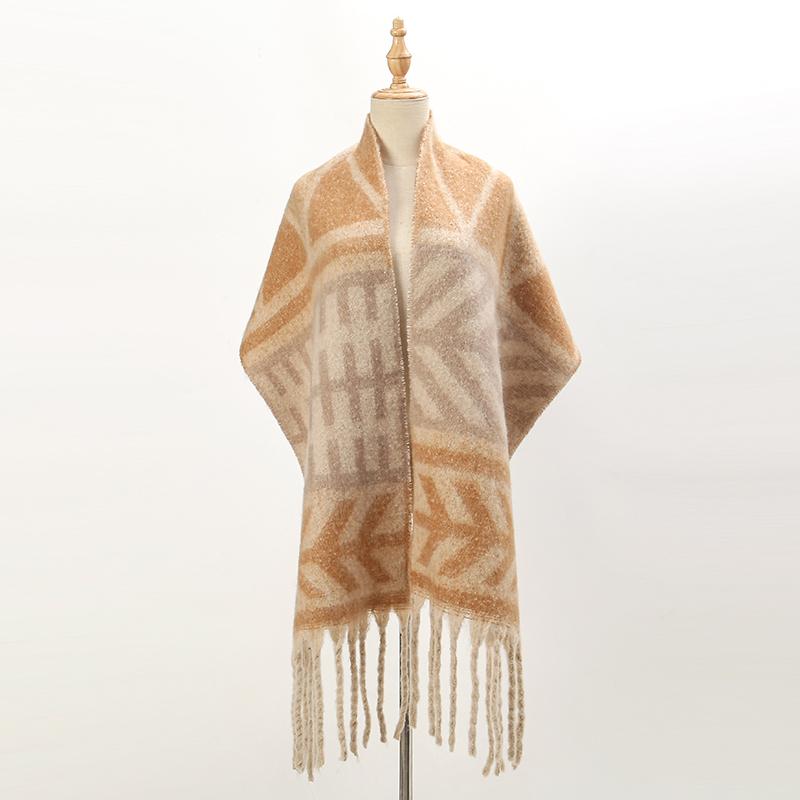 Winter Thick Pashmina Shawls Tassels Scarf Woman Warmer Scarves Fashion Long Wraps Cashmere Like Muffler Neckerchief Bandelet