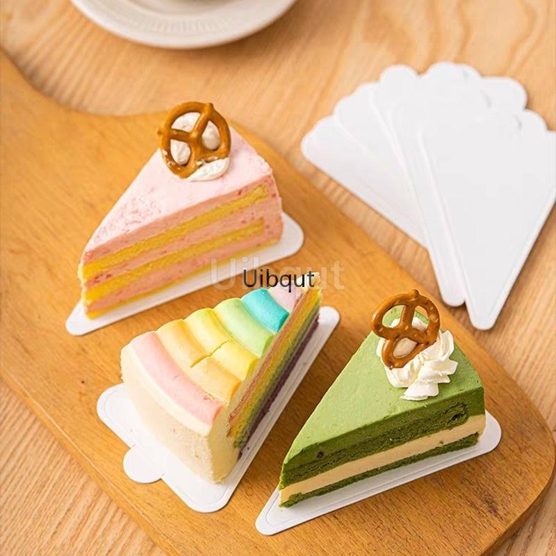 100pcs/set White Black Silver Mousse Mat Bottom Cake Base Boards Paper Board Shape Dessert Tray Christmas Cake Decoration Tools