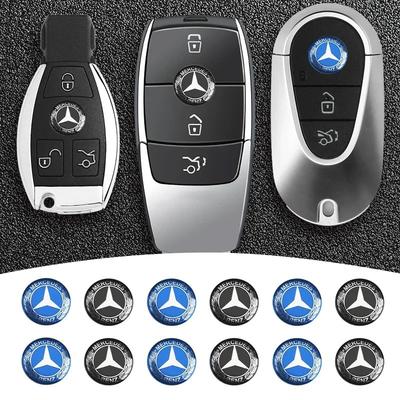 Car Key Sticker Auto Control Keychain Emblem Accessories For Mercedes Benz AMG A B G Class GLA CLA GLC W203 W206 W220 W205 W214