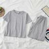 2025 Summer Korean Style Women's Short Sleeve Suit & Wide-Leg Pants Set - Trendy Casual Two-Piece