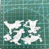 Metal Cutting Die Carbon Steel 5-in-1 Rat Shaped Handmade Stencil Template Mold