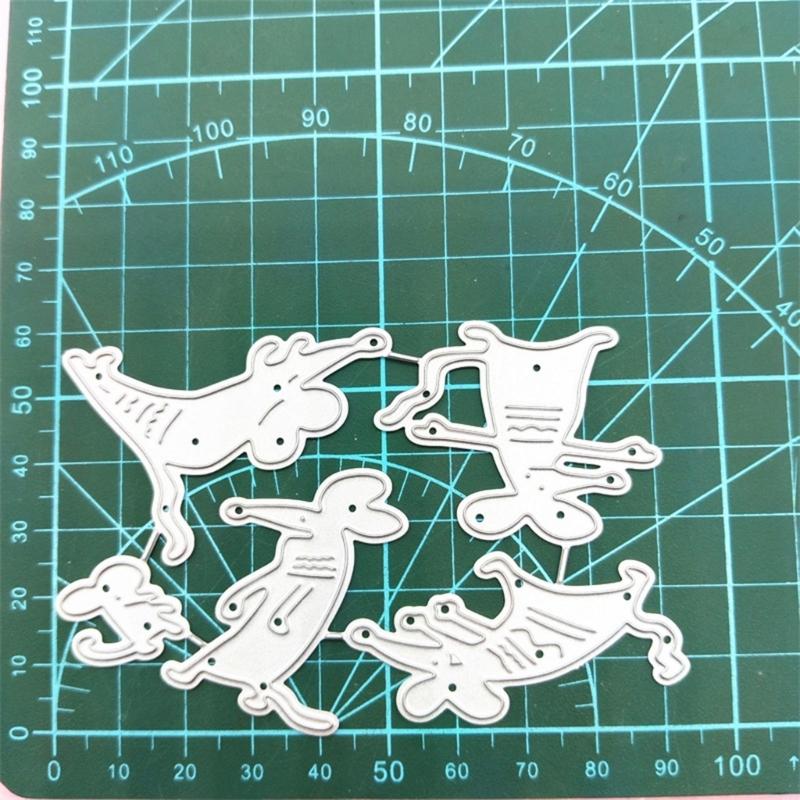 Metal Cutting Die Carbon Steel 5-in-1 Rat Shaped Handmade Stencil Template Mold
