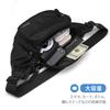 ProCase Waist Adjustable 6 Water Large Fits Suitable for and Outdoor Activities Black Pouch, Waistband, Pockets, Resistant, Capacity, iPhone/AirPods,