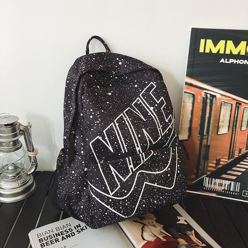 

2025 Trendy Lightweight Star-Pattern Backpack for Middle & High School Students чорний