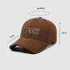 Embroidered Letter Baseball Cap Unisex Outdoor Rough Hard Top Cap Couple Sun Hat