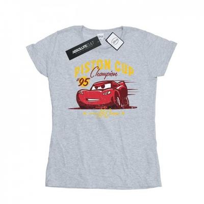 Womens/Ladies Cars Piston Cup Champion Cotton T-Shirt