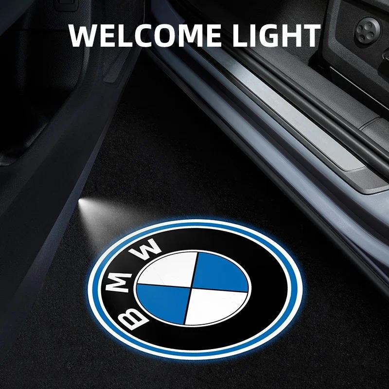 BAAU1 For BMW 1/2 Pcs Auto Wireless Door Led Welcome Light Projection Lamp Light For BMW M Power Performance E36 E39 E87 E90 X3 X5