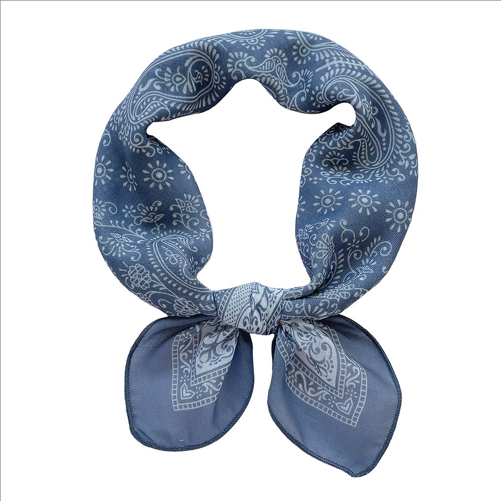 Women's Premium Versatile Small Square Scarf: Unique Paisley Design Head Cover & Neck Scarf