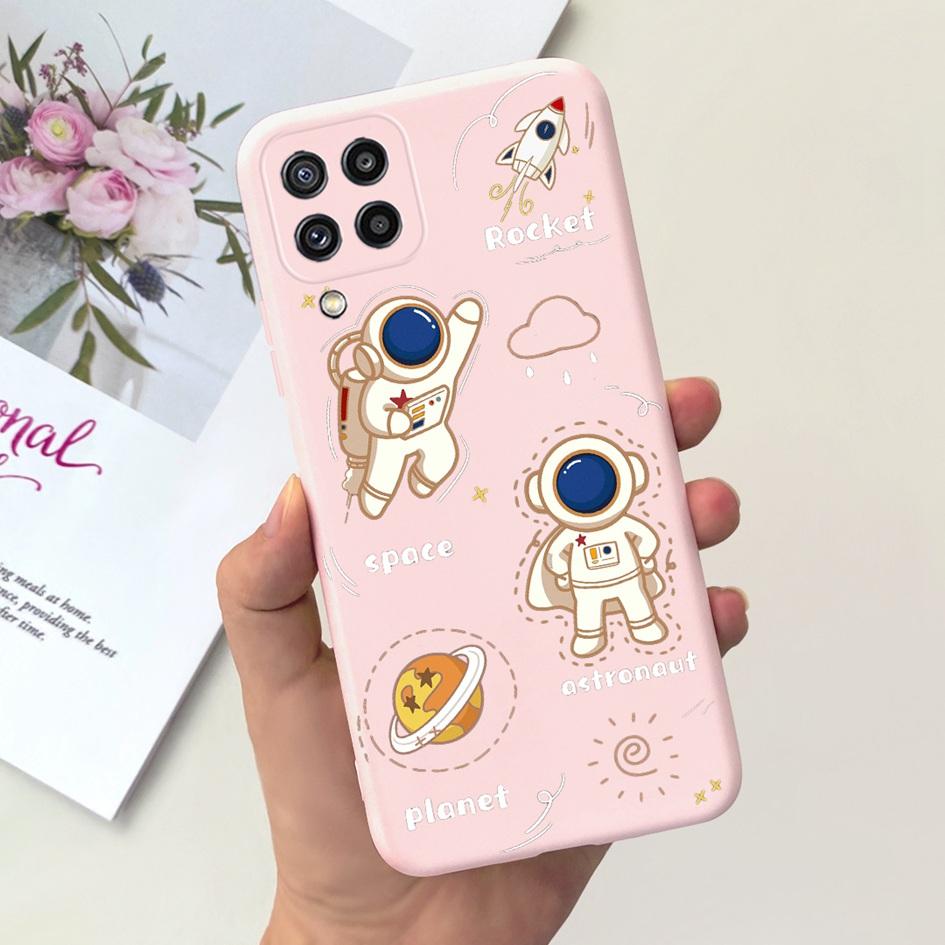 For Samsung M32 4G Case M325 SM-M325F Cover Cute Astronaut Duck Cat Phone Soft Funda On Samsung Galaxy M32 Bumper M 32 Protector