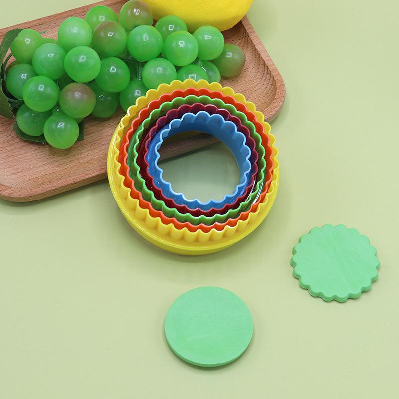 Love Five-pointed Star Round Square Fruit Slicer Cookie Mold Baking Cake Decoration Set