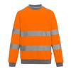 Regatta Professional Mens Pro Contract Hi-Vis Crew Neck Sweatshirt