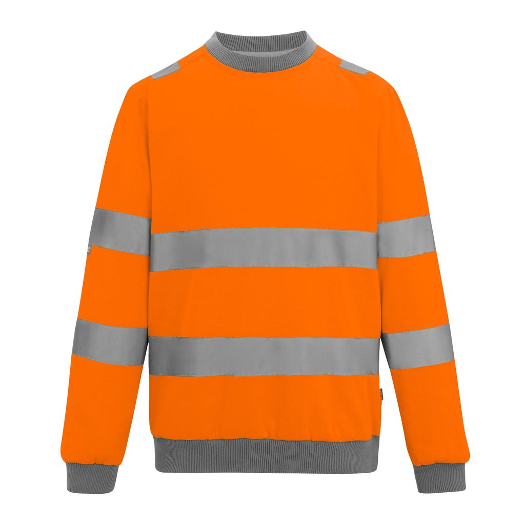 Regatta Professional Mens Pro Contract Hi-Vis Crew Neck Sweatshirt