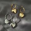 2026 Fashion Metal Love Smooth Pendant Earrings For Women Exaggerated Gold Color Big Heart Statement Earrings Party Jewelry Gift