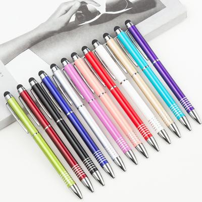 1 Piece Ballpoint Coil Striped Wedding Metal Copper Pen Office School Supply Stationery Spinning Rose Gold