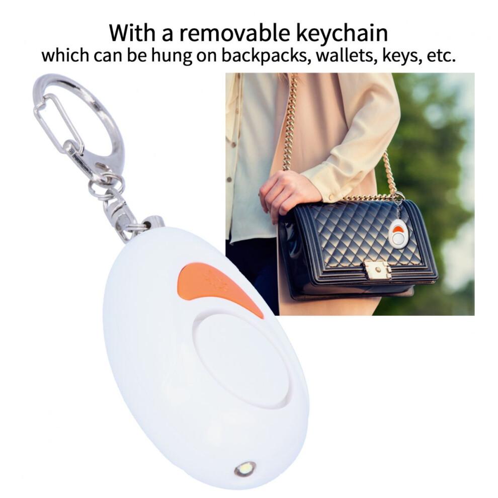 Self Defense Safety Protection Device For Women Emergency Alarm With LED Flashlight Keychain Alarm For Travel Security Protection Anti-Theft Personal