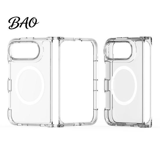 Fingerprint Resistant Phone Cover Magnetic Clear Case for IPhoneDuo 2026, TPU Anti-Yellowing Transparent Flexible Shell with Precise Cutouts,