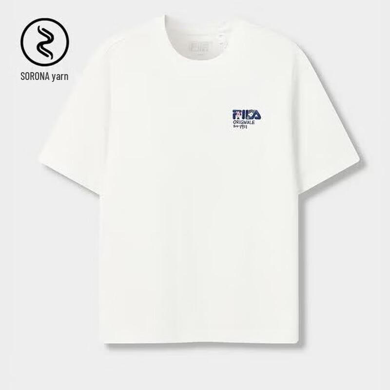 FILA 2026 Summer Loose Fit Couple s Cat Embroidery T-Shirt XS
