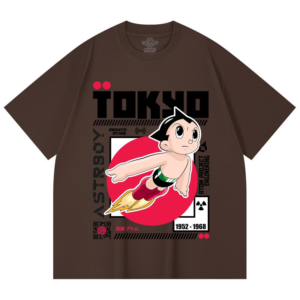 230 g/m² 100% Baumwolle Astro Boy V2 Druck Unisex Schweres Baumwoll-T-Shirt