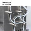 ZONESUN ZS-MPSP4 4 Heads Semi-Automatic Spout Pouch Soybean Milk Drink Liquid Filling Machine