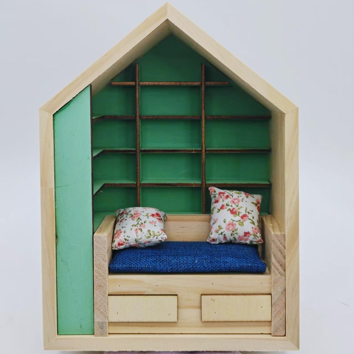

Bookstore Fun Ornament Home Desktop Decoration Mini Landscape Decoration Supplies Anxiety Bookroom Shake Away Your Anxiety New Excluding books