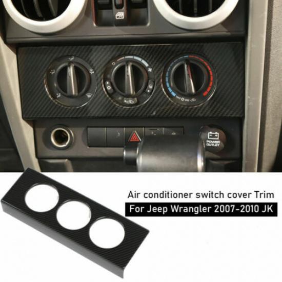 Air Conditioner Switch Panel Trim Cover Inner Accessories for Jeep Wrangler JK
