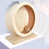 Exercise Wooden Hamsters Wheel Silent Smooth Running Pet Eco Decor Friendly