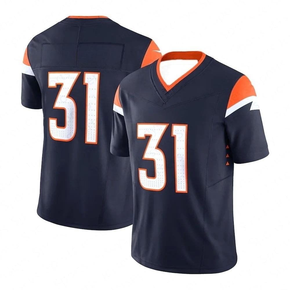 Maglietta a maniche corte da rugby estiva Denver per adulti uomini e donne Broncos Abbigliamento da allenamento Maglietta Sportiva per bambini Top casual