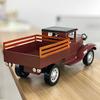 Vintage Handmade Tinplate Car Model Travel Edition Pickup Truck Tinplate Craft Artwork Classic Car Suitable for Industrial Style Home Decor