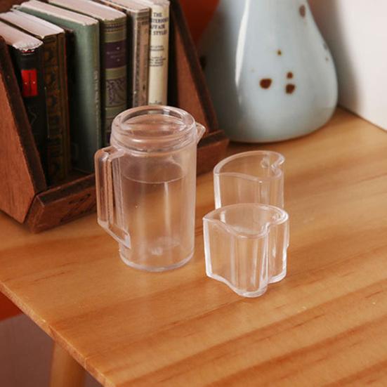 1 sada 1:12 Mini Proti poškrábání DIY Stabilní struktura Tvar srdce Model konvičky/hrníčku Zásoba pro domeček pro panenky