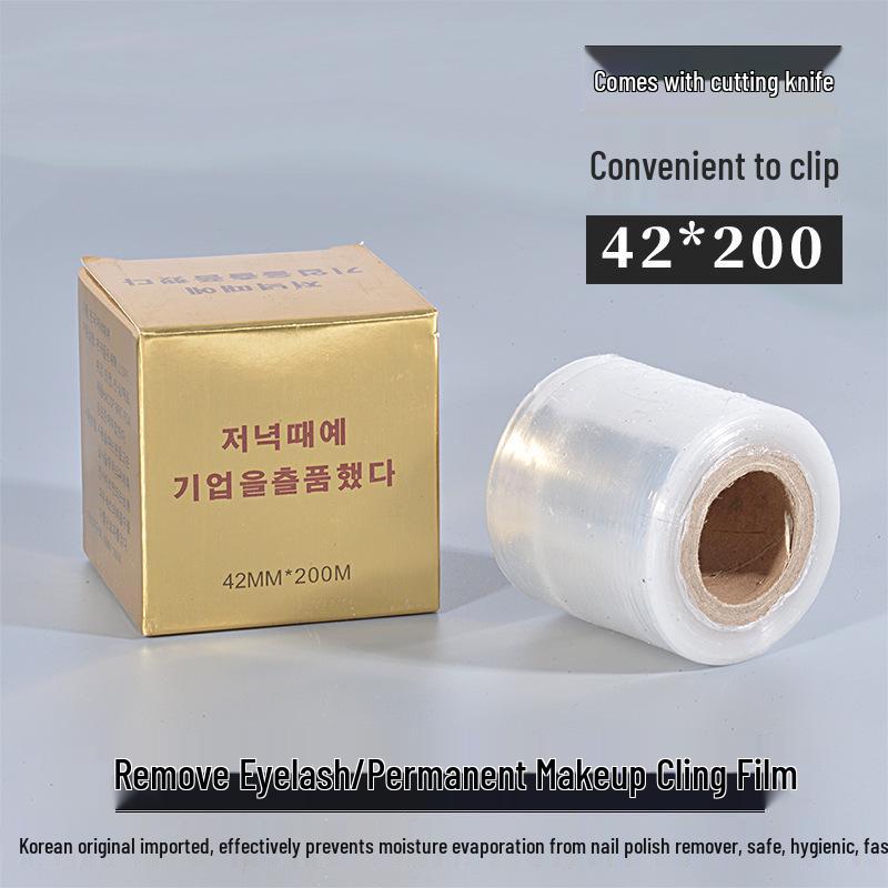 Cling Film for Microblading & Eyelash Extension, Built-in Cutter, Beauty Salon Tool.