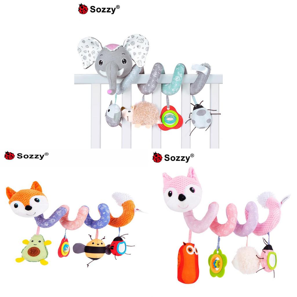 Baby Crib Mobile With Plush Fox Toy For Sleep And Development