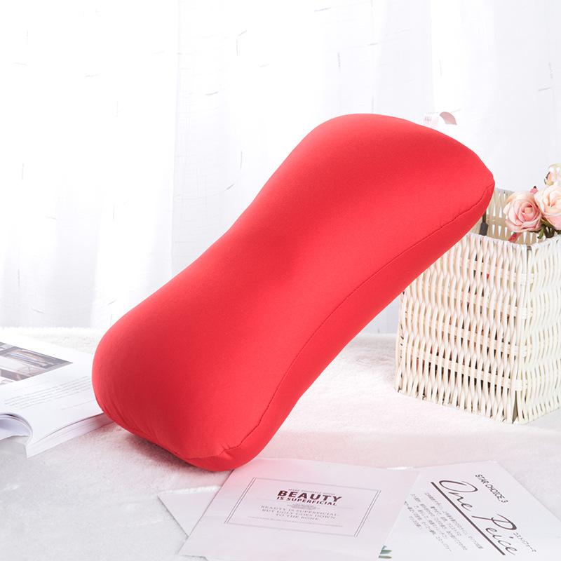 Almohada de espuma de primera calidad con forma de hueso para siestas en la oficina y siestas reparadoras con impresión y diseño portátil