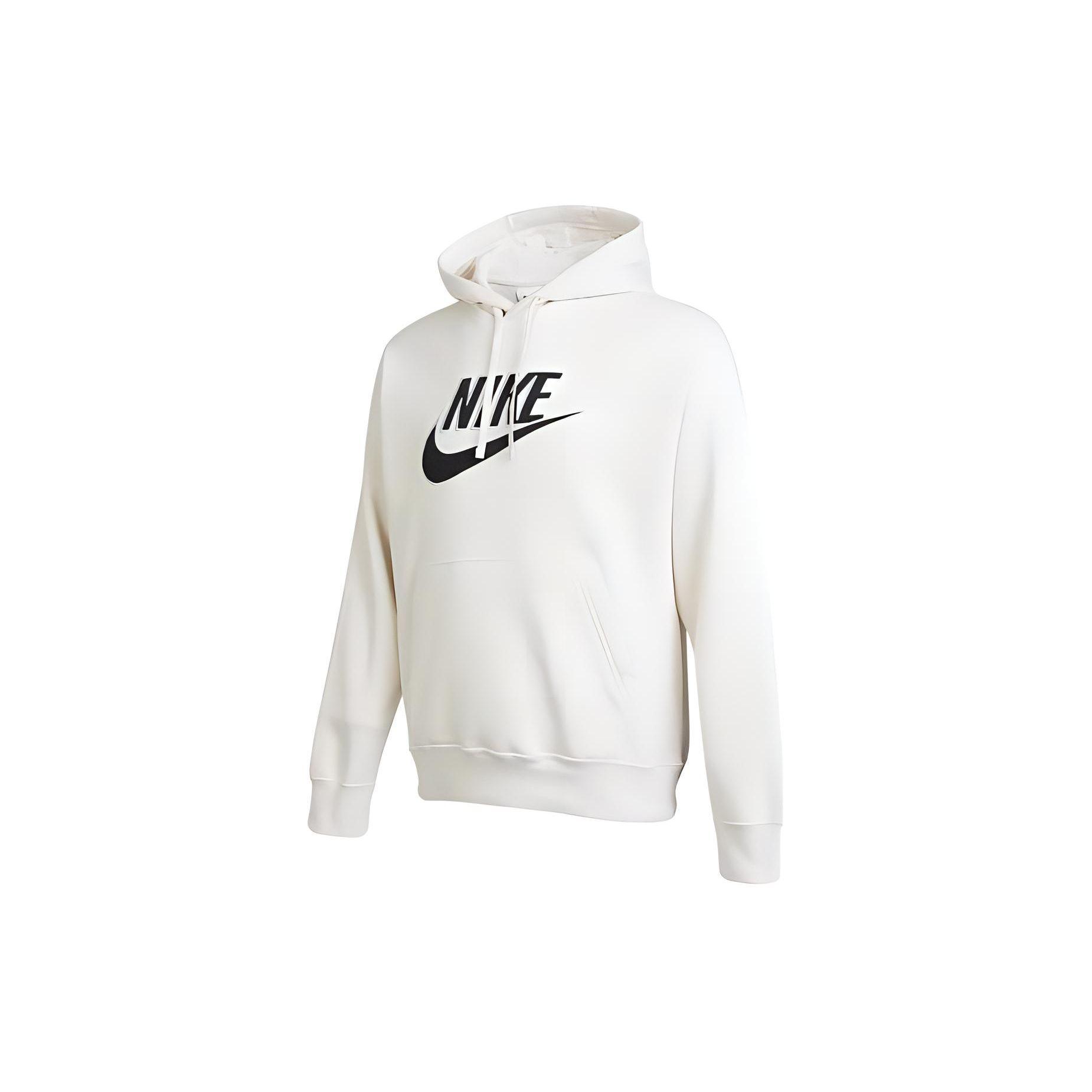 Nike Letter Print Cotton Sports Casual Hoodie Men hoodies White DX1518-309 XL