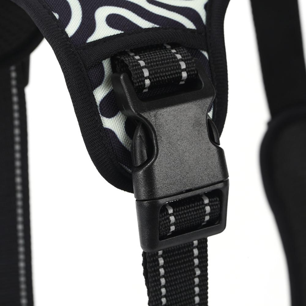 Large Nylon Reflective Pet Chest Strap Printed Dog Riot Vest Pet Leash
