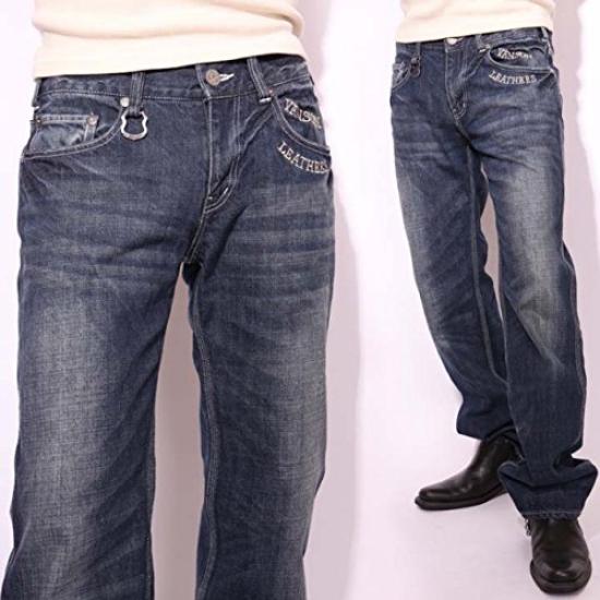 Jeans Vanson con Ricamo Ala Distressed Denim Taglia 38 SP-B-10,