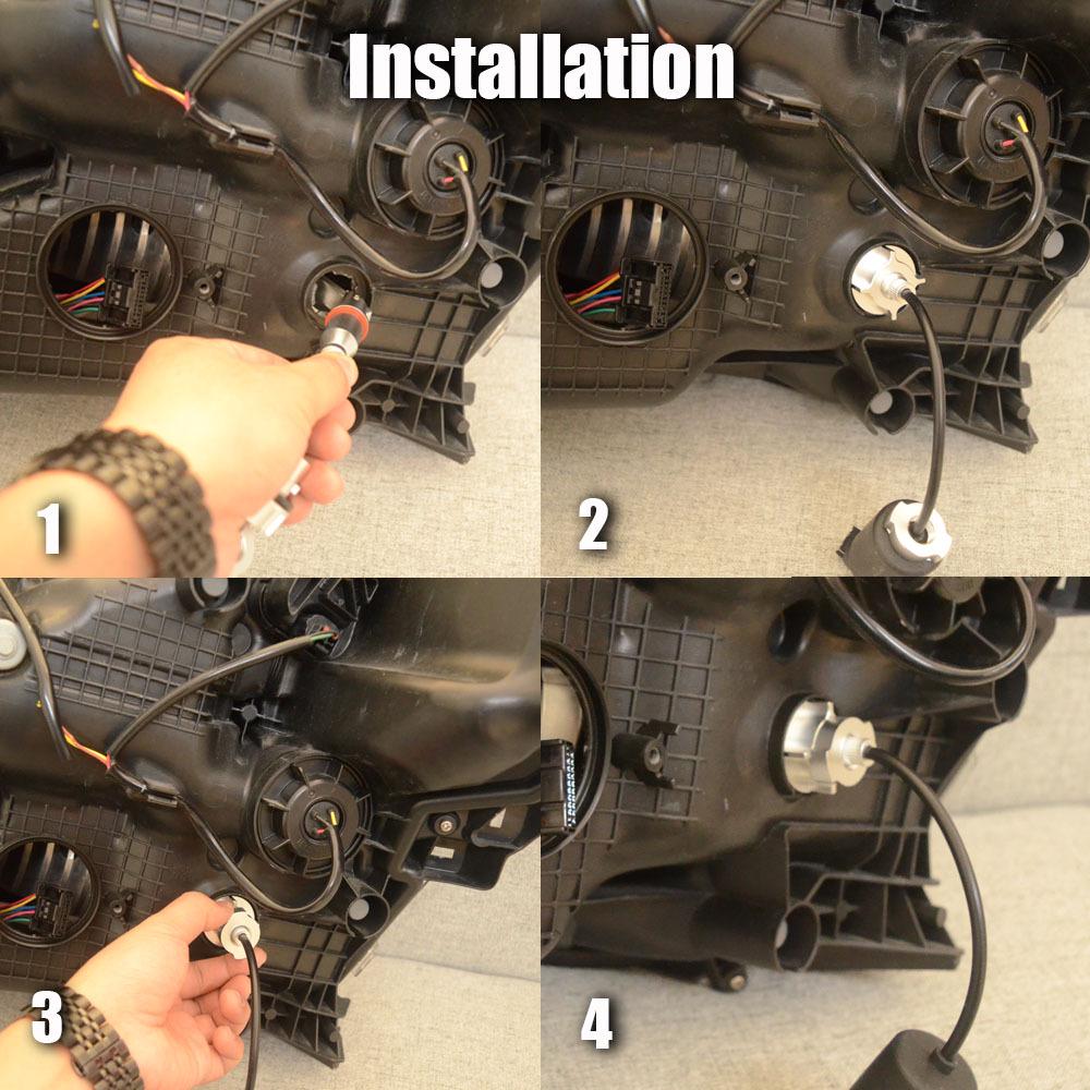 Alphard LED Daytime Running & Turn Signal Lights for Modification