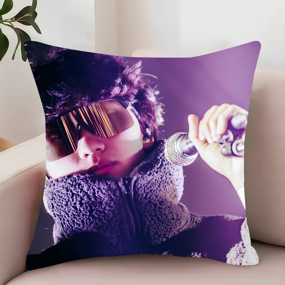 Singer B-BoyWithUke Burnout Pillow Case Decor Protective Covers Comfortable soft for Sofa Living Room Home office