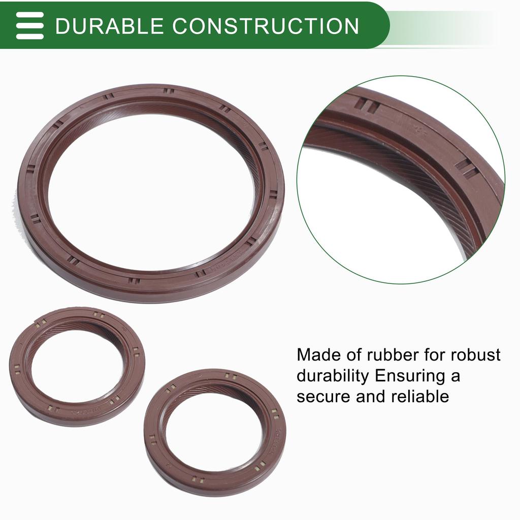 Motoforti Cylinder Head Gasket Kit for Toyota 3E Engine, Engine Valve Gasket Set Rubber No. 0411111075, Efficiency Seal