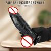 Curved Black Suction Cup Dildo - Large, Realistic Adult Toy for Women