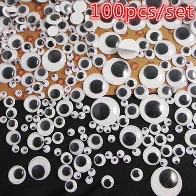 Googly Eyes 100pcs Wiggly Googly Eyes Self-adhesive Wdful DIY Scrapbooking Craft