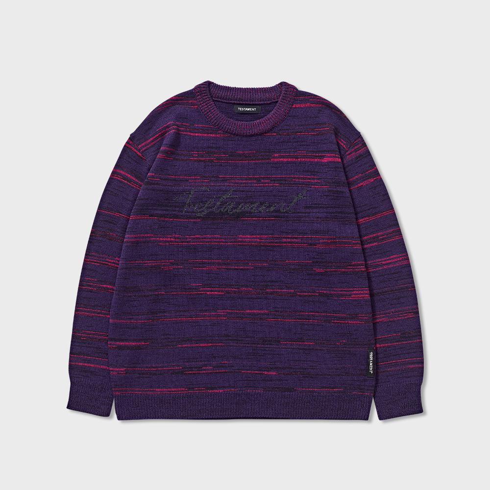 TESTAMENT Color Mix Knit (Violet)