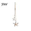 Seaside Inspired Wall Decor Wooden Starfish Hanging Decoration, Nautical Coastal Ornament, Ocean Natural Wood Theme Art for Home Beach Lake House