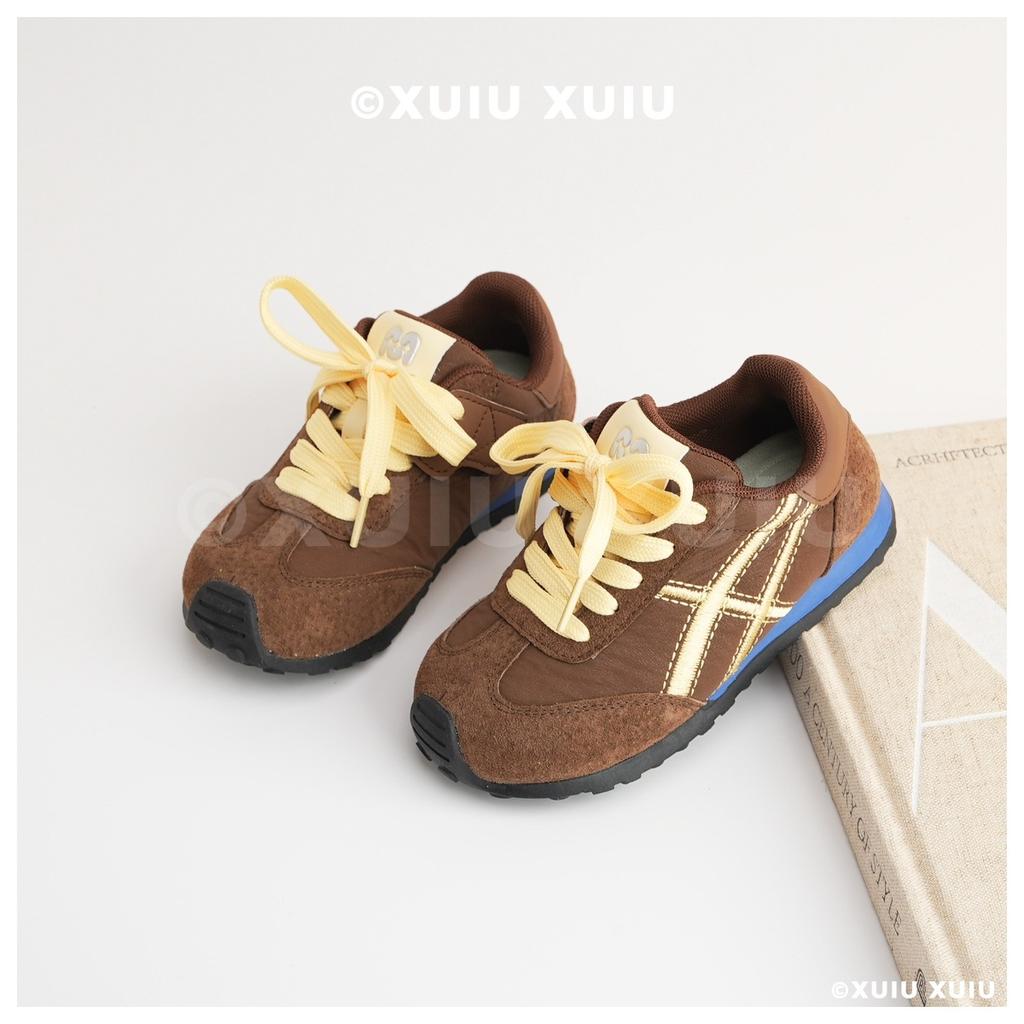 XSHX "Ghost's Dopamine" Oil Painting Pleated Children's Functional Forrest Gump Shoes Spring and Autumn Boys and Girls [Wenzhou Shoes]