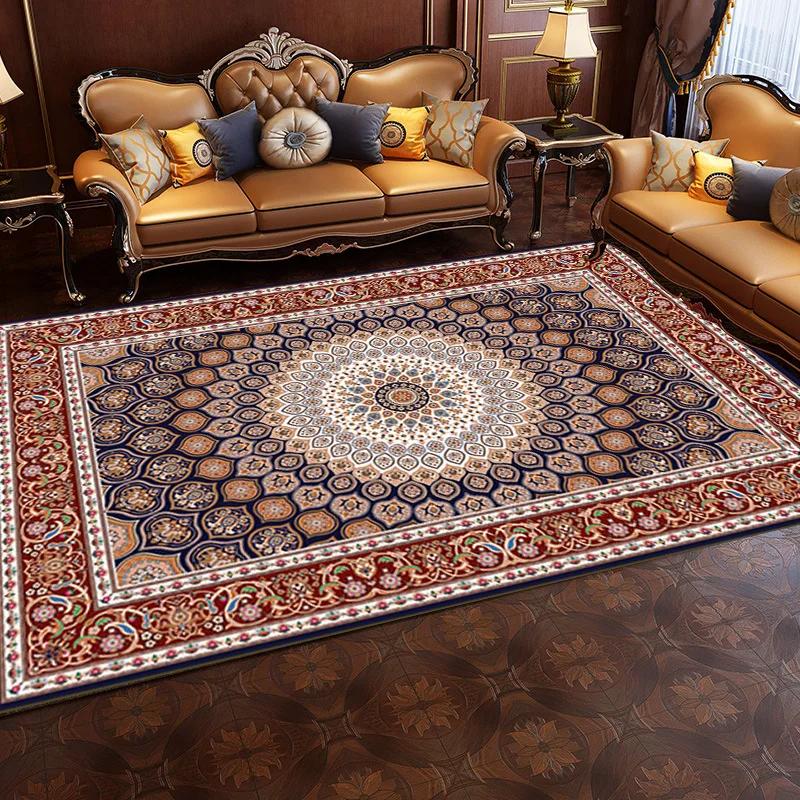 Crystal Pile Bohemian Ethnic Style Living Room Bedroom Sofa Coffee Table Home Fashion Non-slip Carpet