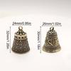 1Pc Copper DIY Pendant Car Key Chains Keychain Creative Six-character Mantra Heart Sutra Bell